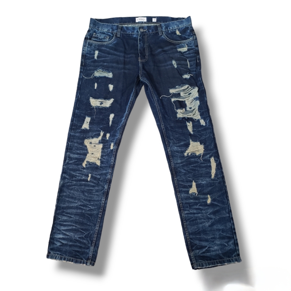 FWRD Rugged, Distressed Denim Jeans Size 38